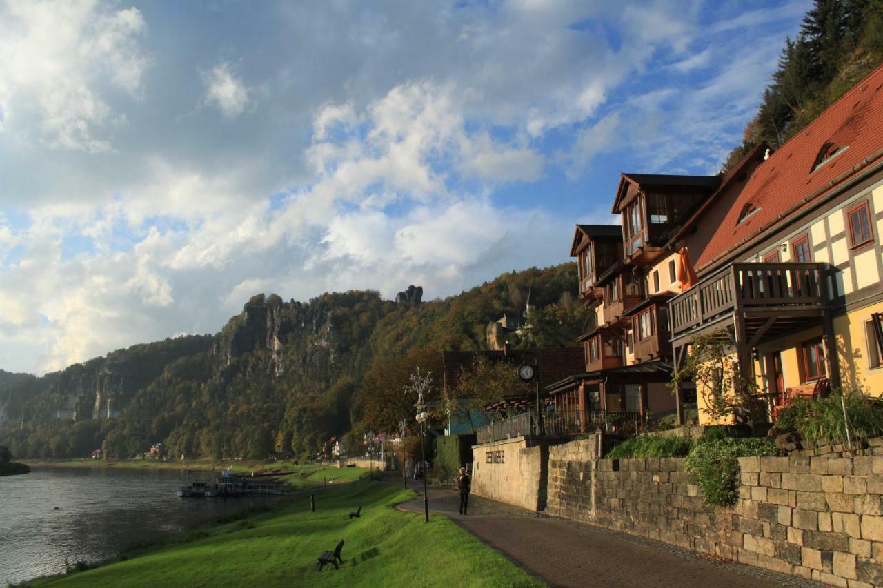 Ferienwohnungen Elbjuwel Rathen Exterior foto